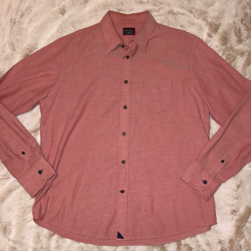 Mens long sleeve button up